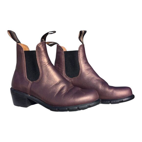 Blundstone Shoes - Blundstone Womens Chelsea Boots Shiraz Metallic Bronze Leather Size 7 Minimalist
